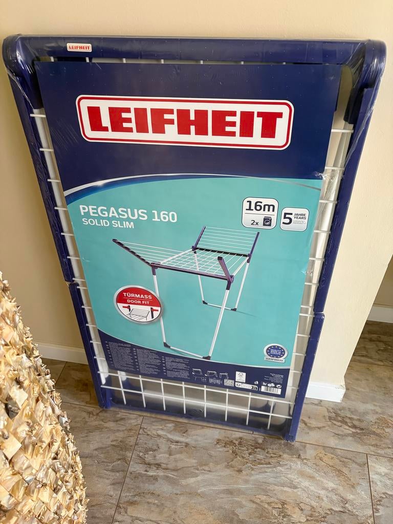 Leifheit Pegasus 160 Solid Slim droogrek - Nieuw, Ophalen of Verzenden, Nieuw