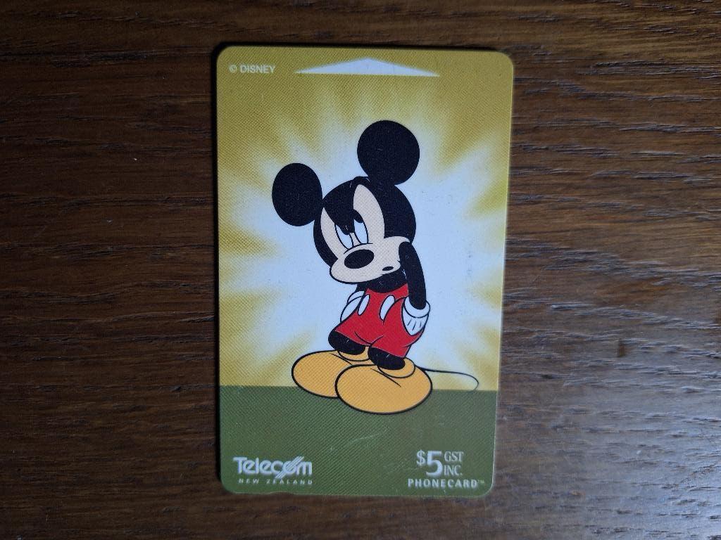 mooie Disney telefoonkaart Nieuw Zeeland, Verzamelen, Telefoonkaarten, Verzenden
