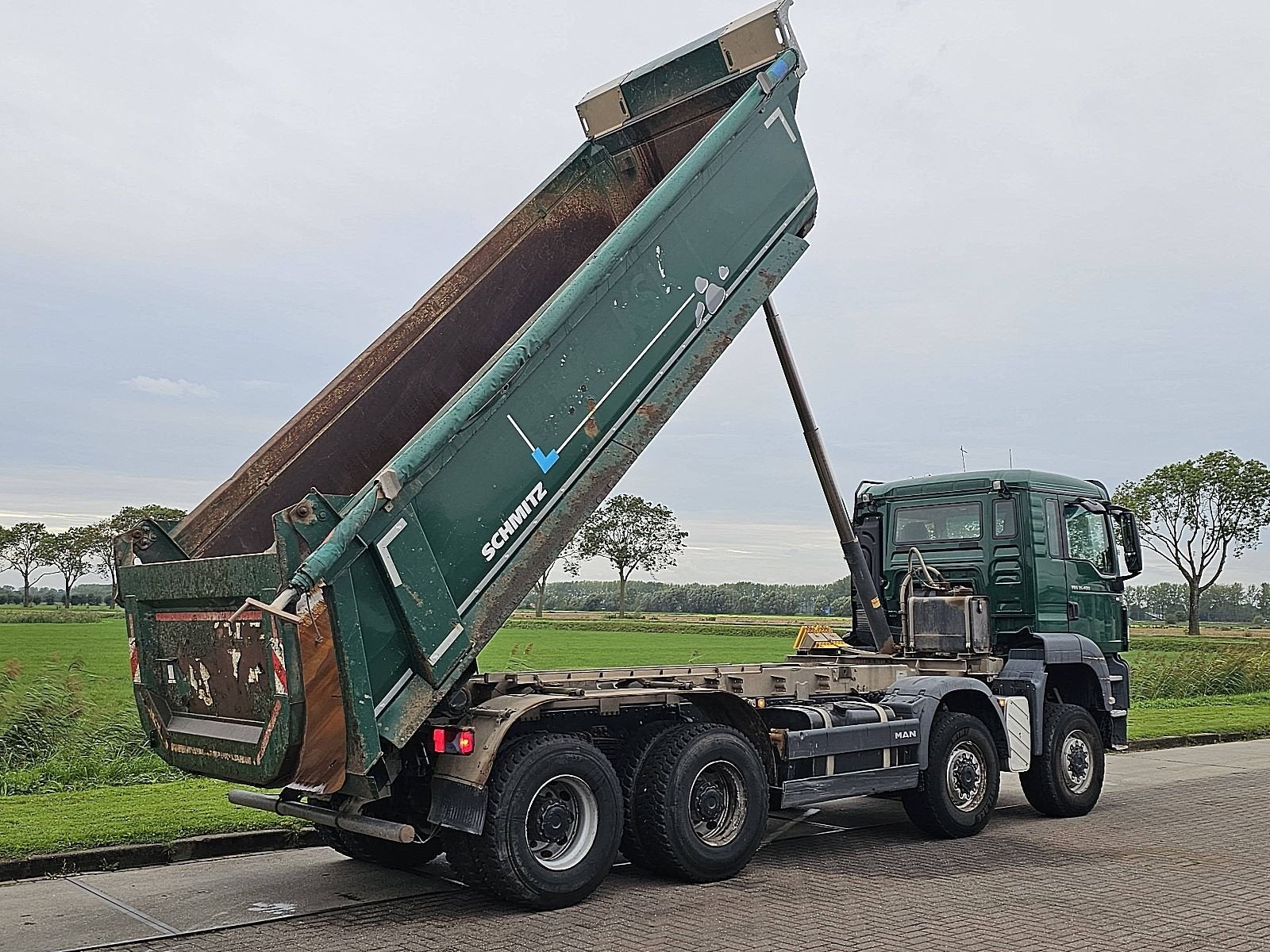 M.A.N. 35.400 TGS schmitz mulde 8x6, Auto's, Euro 6, MAN, Bedrijf, Traction-control