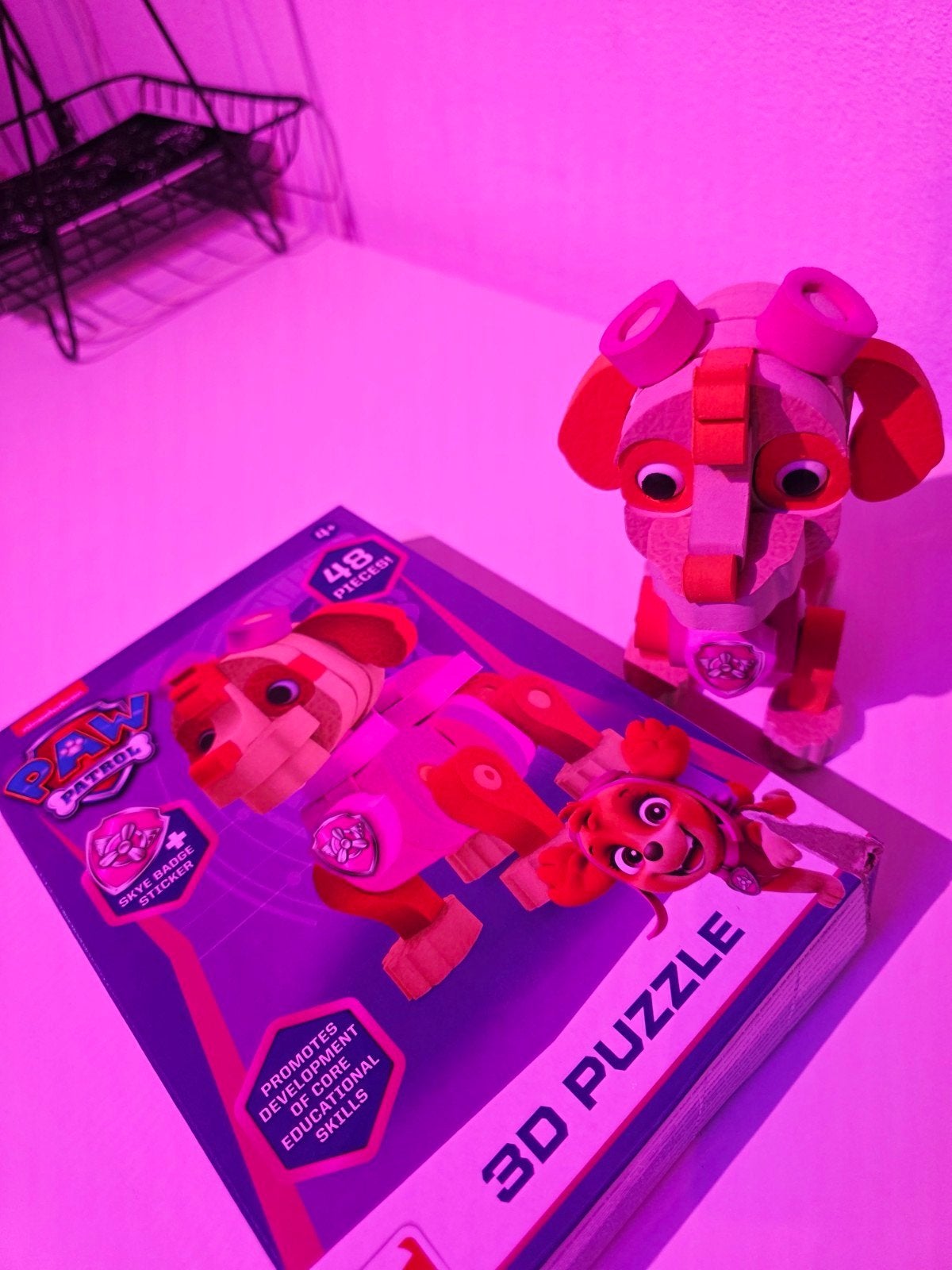 Paw Patrol Skye 3D foam Puzzel, Ophalen of Verzenden, 10 tot 50 stukjes, Zo goed als nieuw, 4 tot 6 jaar