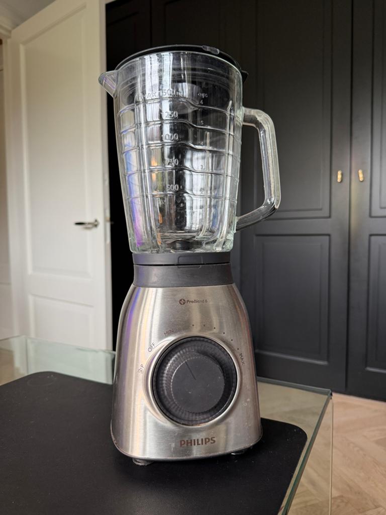 Philips ProBlend 6 blender + extra mixbeker | als nieuw, Ophalen of Verzenden, Zo goed als nieuw, Blender