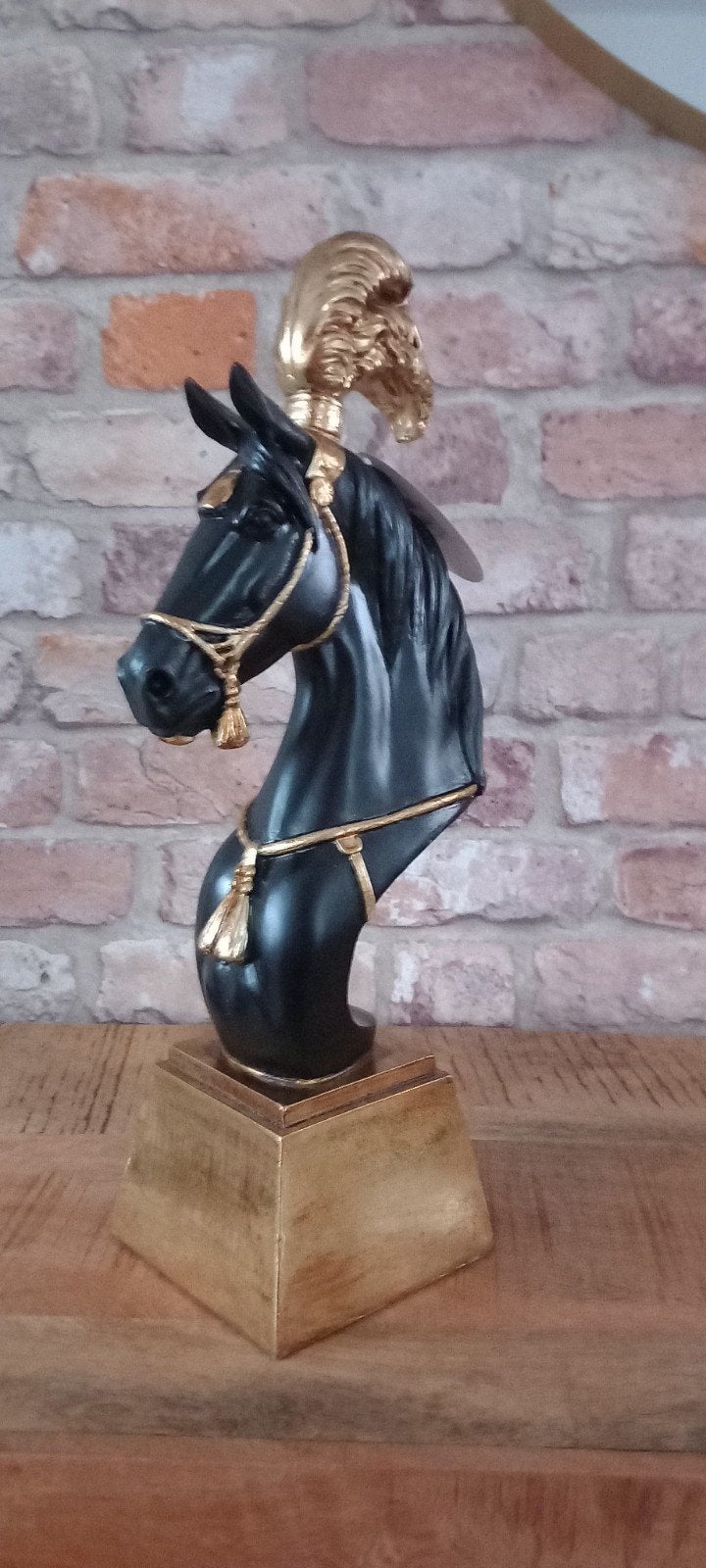 Baroque Collection:Grote 36cm Paarden Buste Beeld♥️NIEUW♥️, Ophalen of Verzenden, Nieuw, Dier