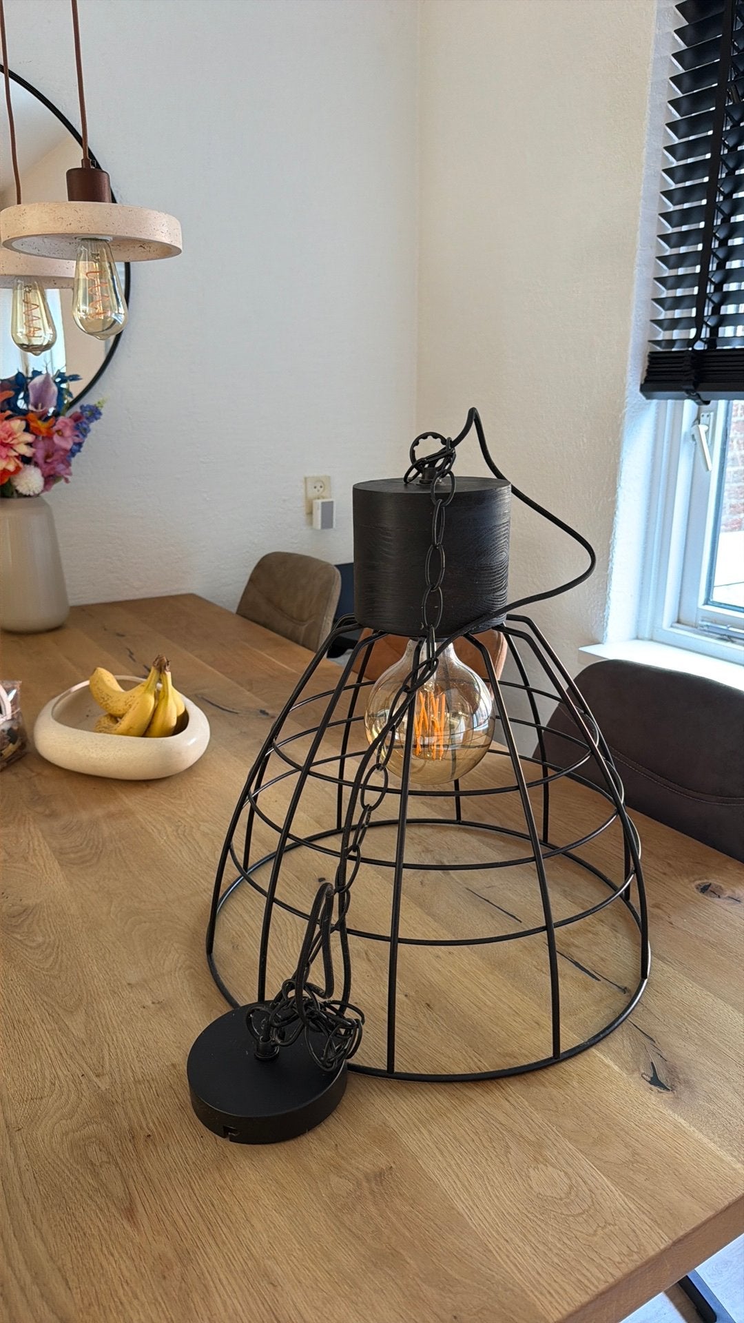 Hanglamp industrieel, Huis en Inrichting, Ophalen, Zo goed als nieuw