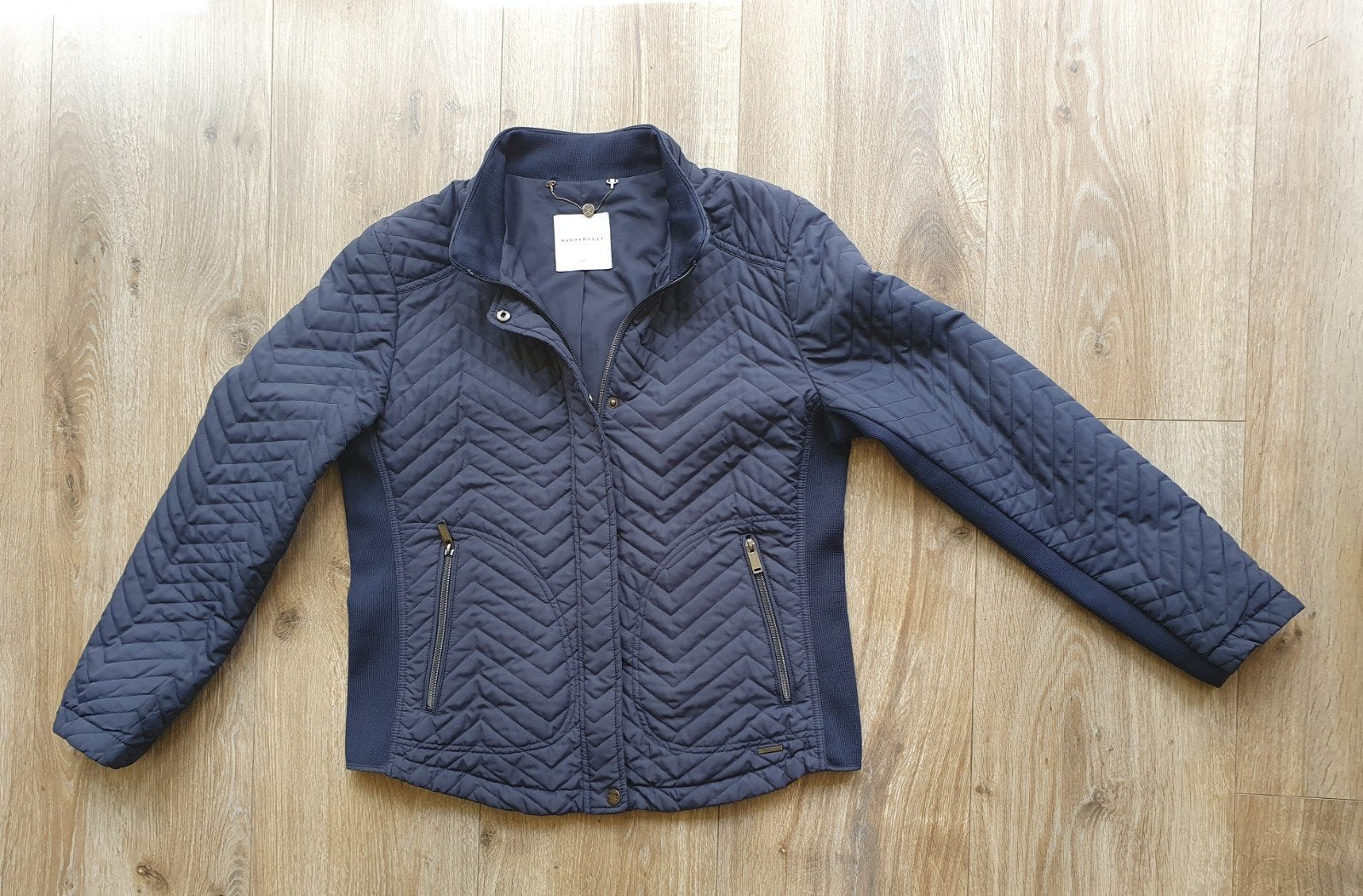 Rino & Pelle kort jasje donkerblauw maat 42 valt ruimer, Blauw, Maat 42/44 (L), Ophalen of Verzenden, Zo goed als nieuw