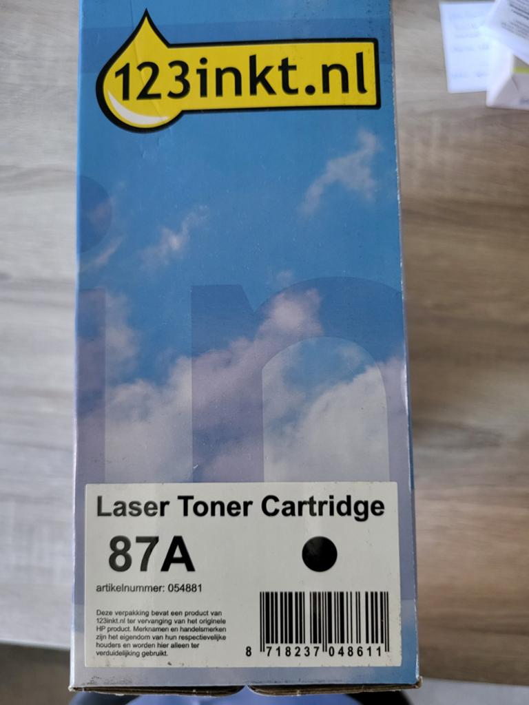 Laser toner Cartridge A87, Computers en Software, Printerbenodigdheden, Ophalen of Verzenden, Nieuw, Cartridge, 123inkt