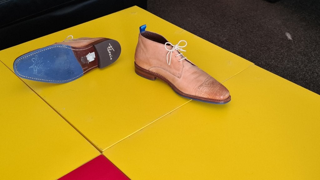 Floris Van Bommel schoenen met beige kleur maat 41/5, Overige kleuren, Verzenden, Floris van Bommel, Nieuw