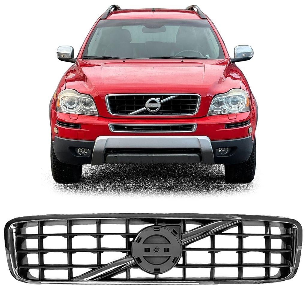Grill Hoogglans Zwart Chrome Voor Volvo XC90 I Vanaf 2002 t/