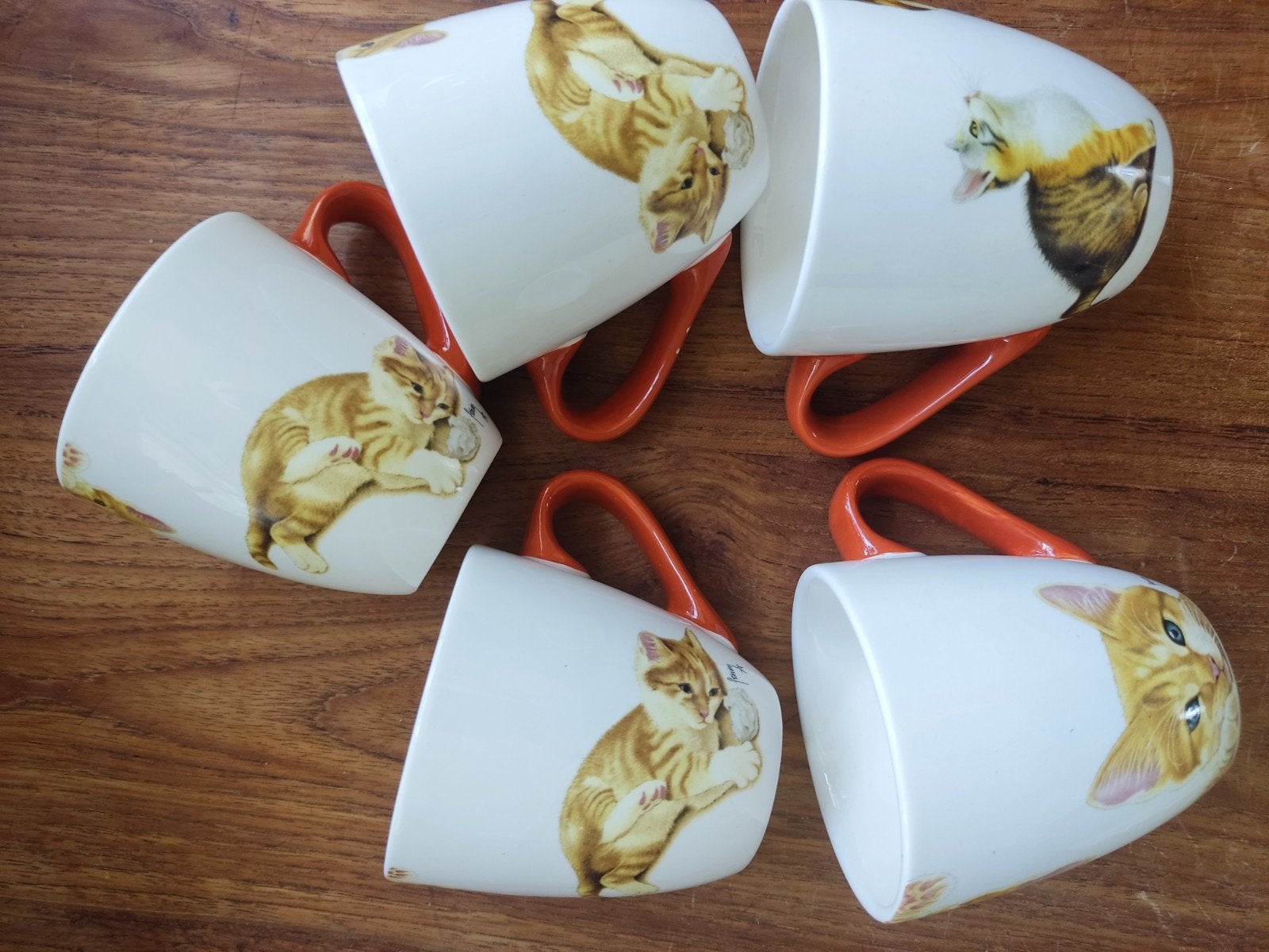 Francien van Westering Katten Servies Set: Mokken, Placemats, Overige merken, Keramiek, Zo goed als nieuw, Overige stijlen