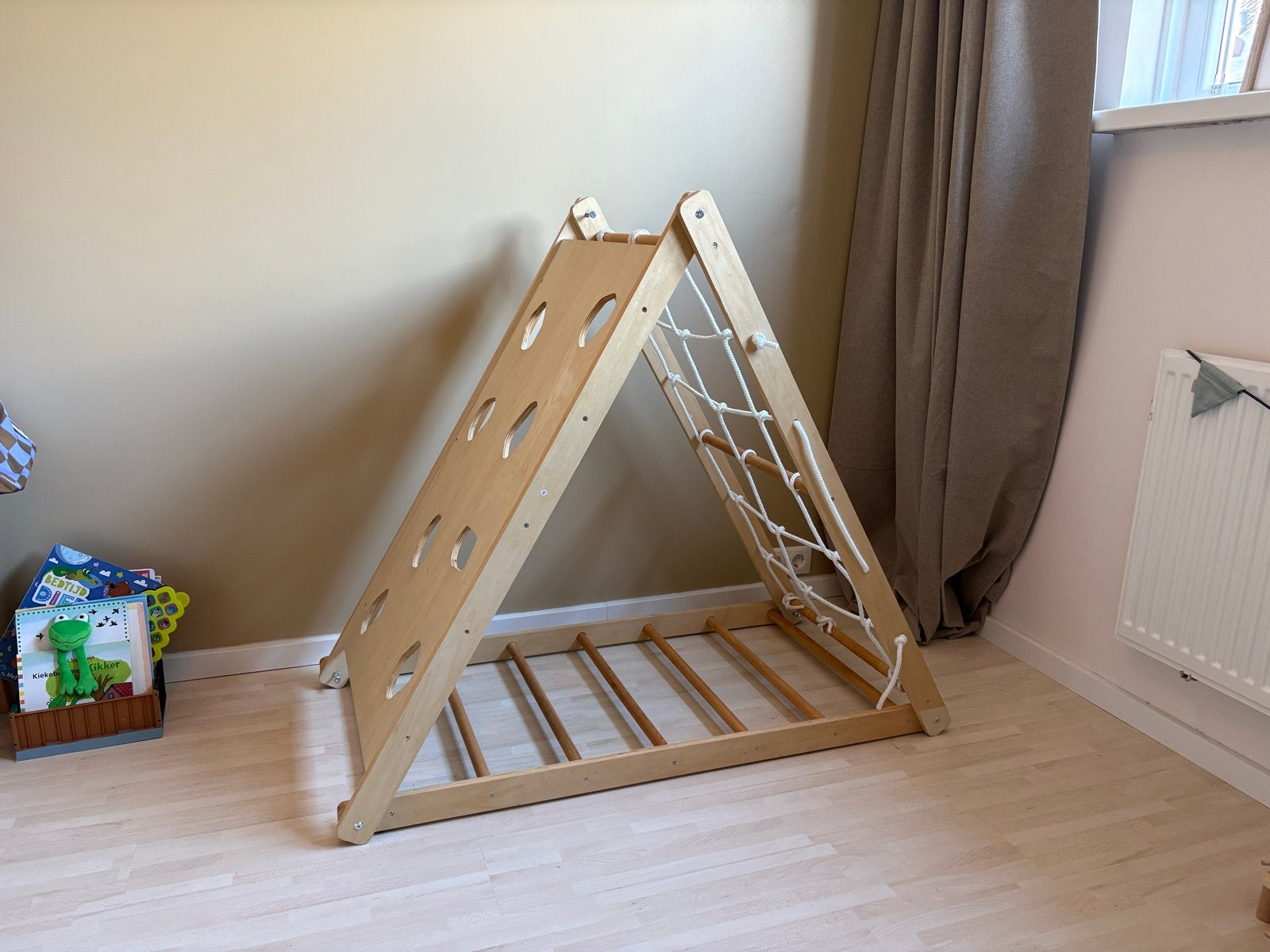 Leuk Sinterklaas cadeau houten klimrek voor dreumes / peuter, Ophalen, Zo goed als nieuw