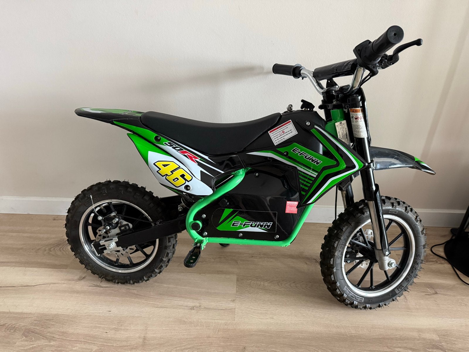 MINI CROSS BIKE JUMPER GROEN 500W 36 VOLT, Ophalen, Zo goed als nieuw, Schijfrem, Dirtbike