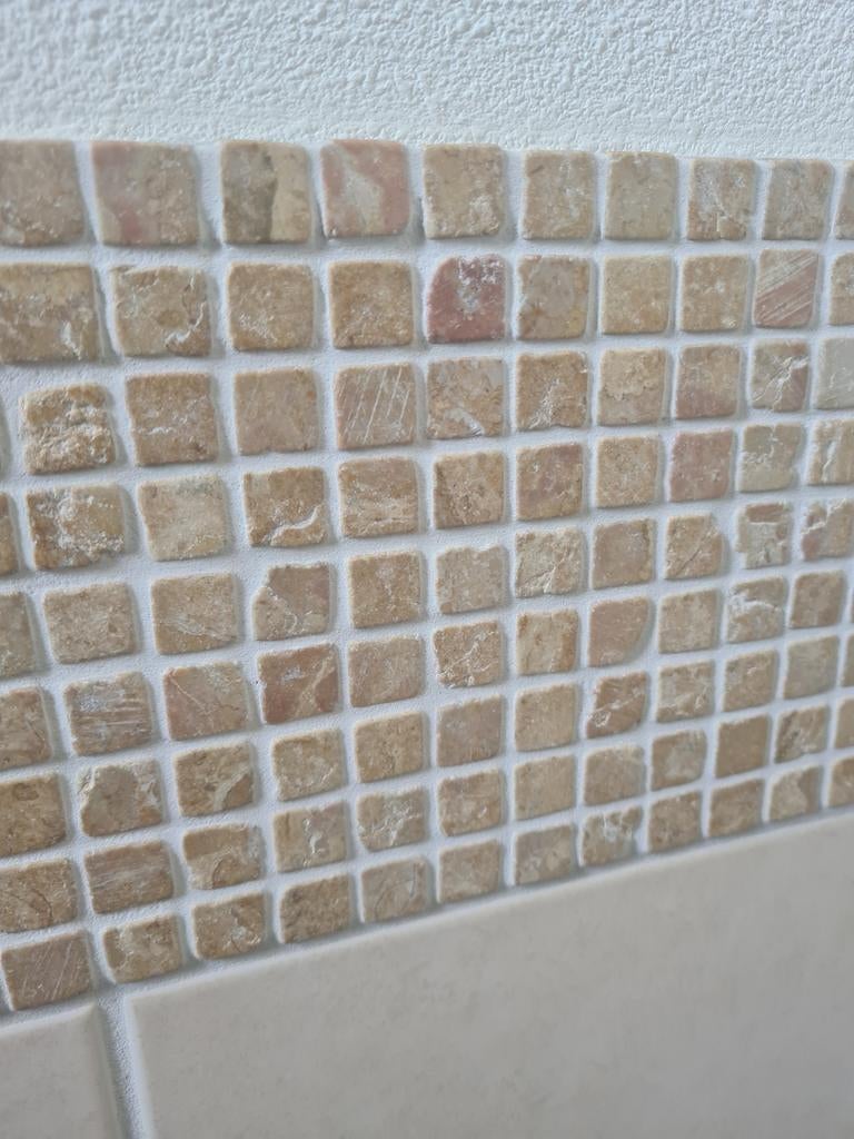 7 matjes (30x30) Natuursteen mozaiek, Ophalen of Verzenden, Zo goed als nieuw