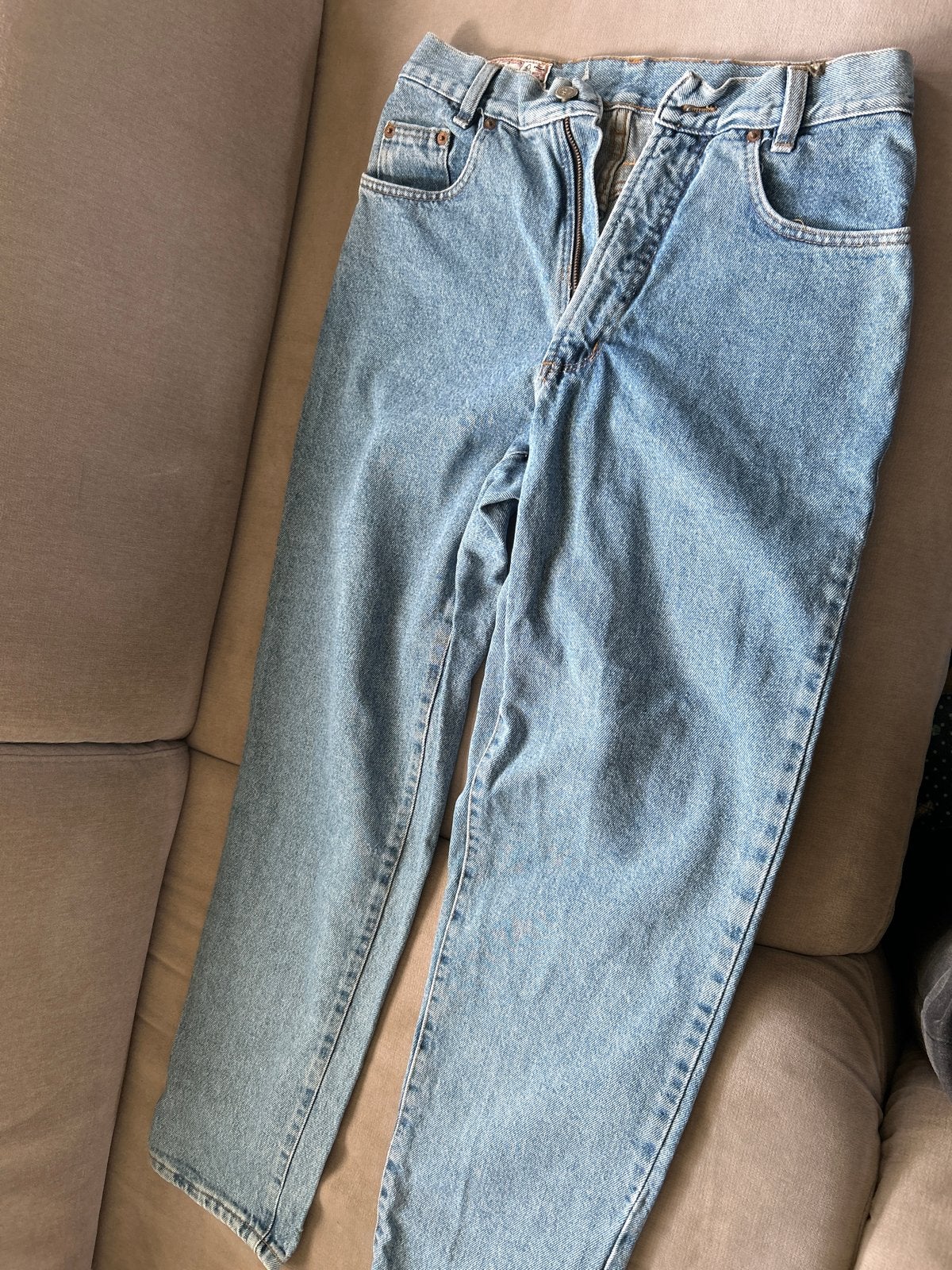 Rifle Jeans W31 L30 - Vintage Blauwe Denim, Ophalen of Verzenden, Gedragen, Blauw, W32 (confectie 46) of kleiner
