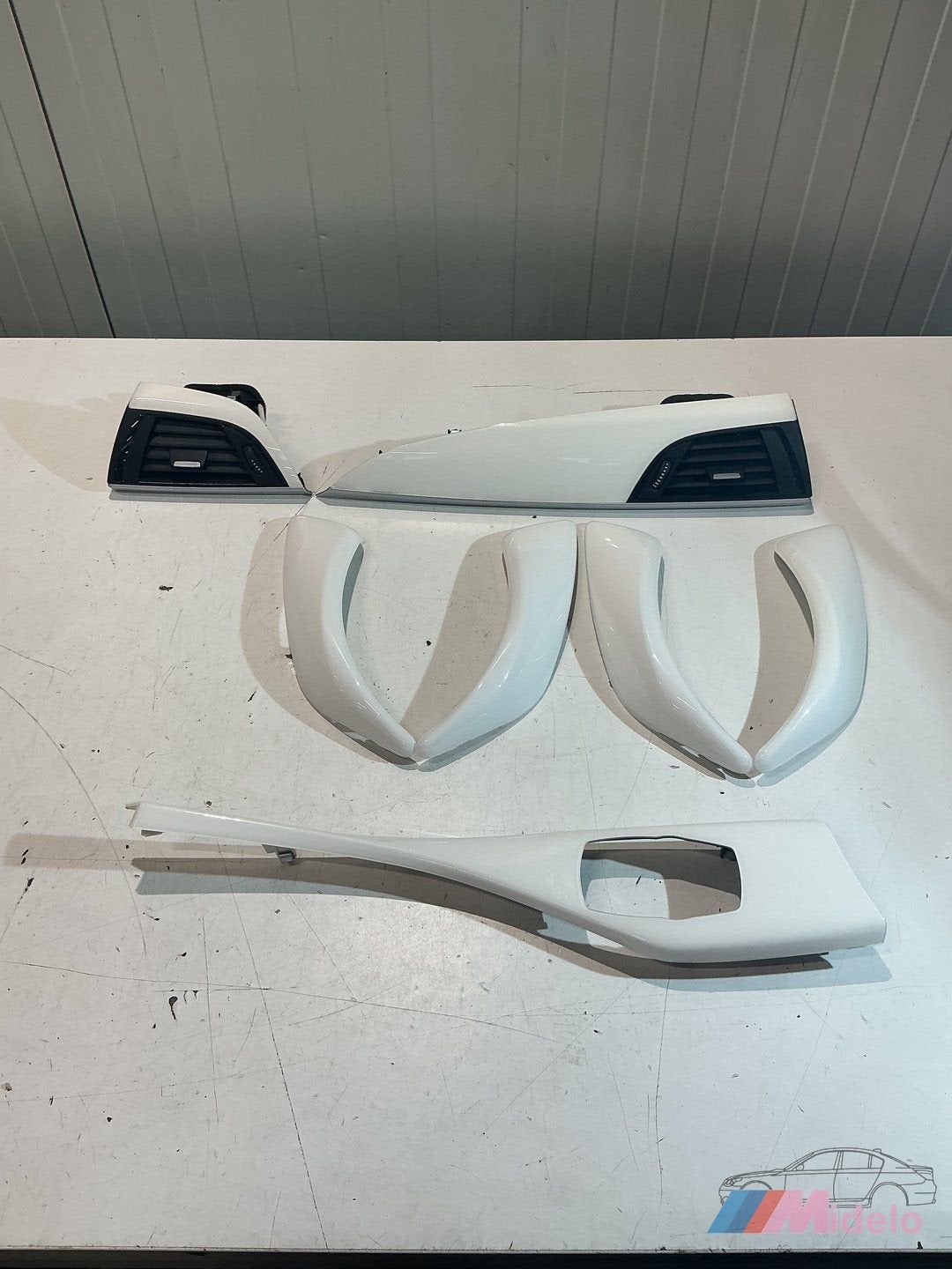 BMW F20 INTERIEURLIJSTEN SET WIT, Gebruikt, -, -, Ophalen of Verzenden