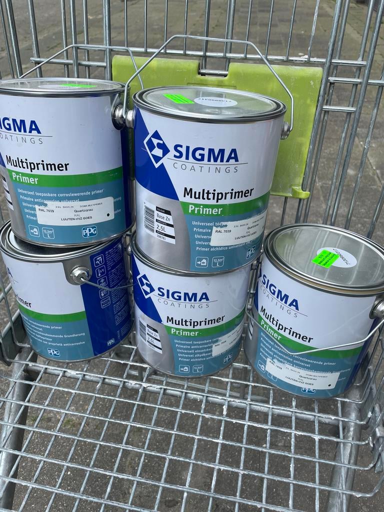 Sigma Multiprimer 2.5L, Nieuw, Ophalen of Verzenden, Verf, Grijs