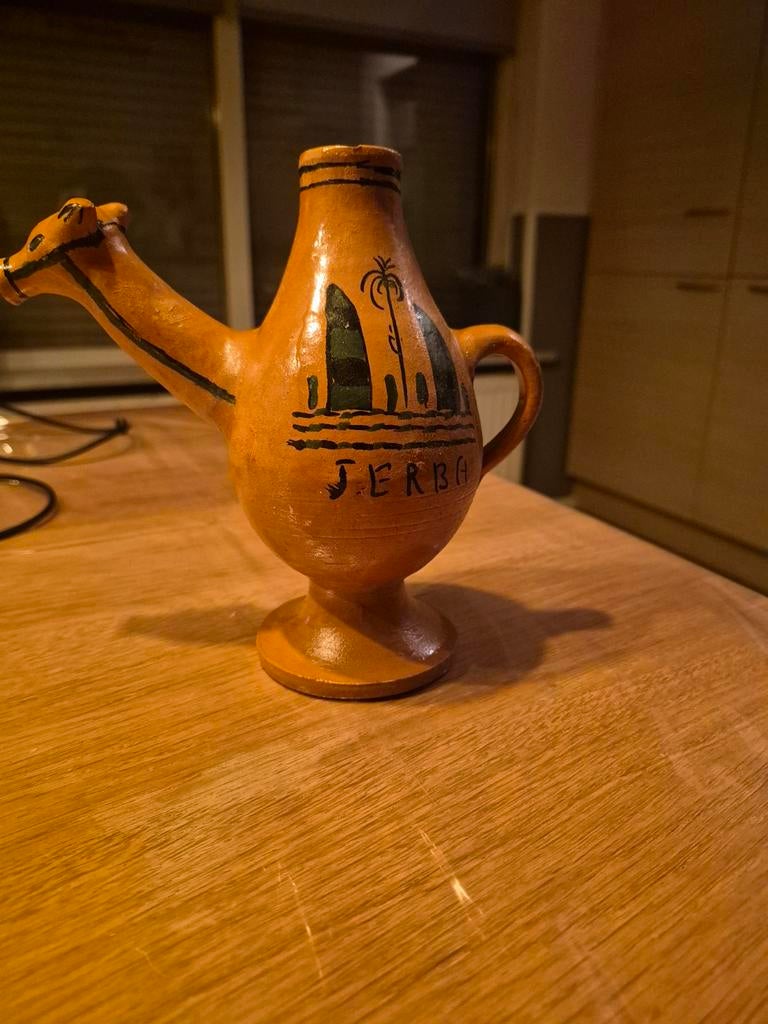 Vintage Tunesische Kameel Theepot - Jerba Souvenir, Ophalen