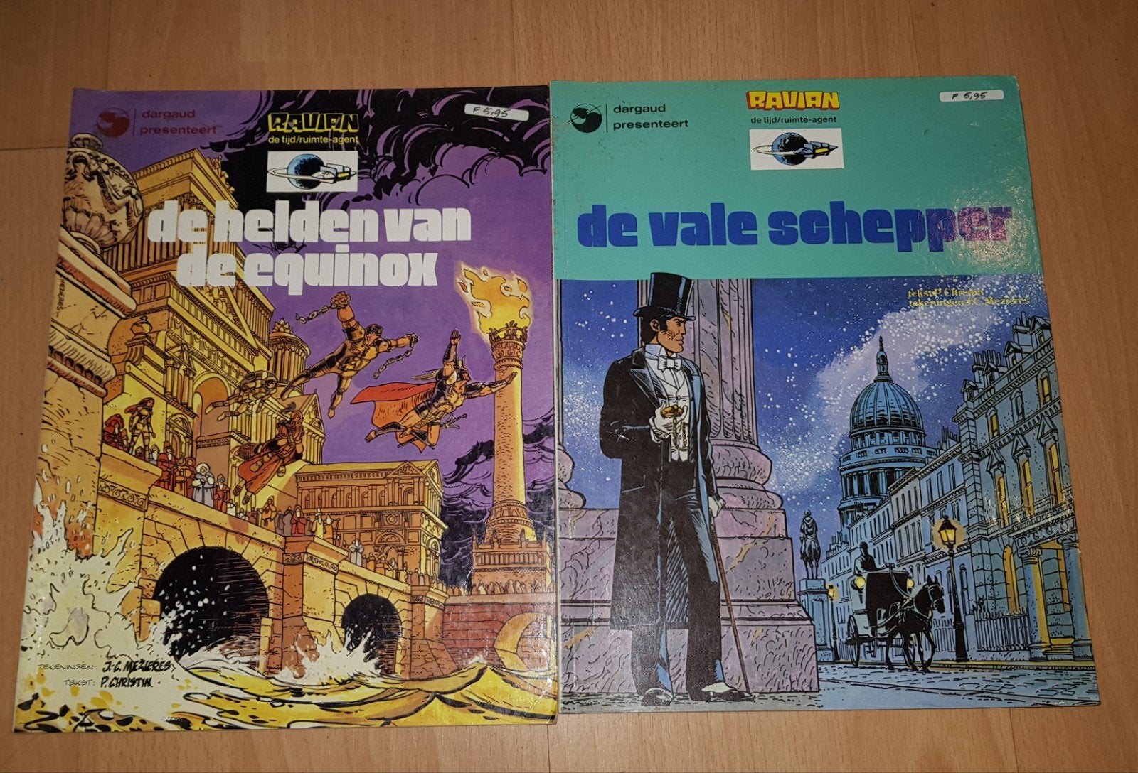Vier vintage stripalbums Ravian, Boeken, Meerdere stripboeken, Ophalen of Verzenden, Gelezen