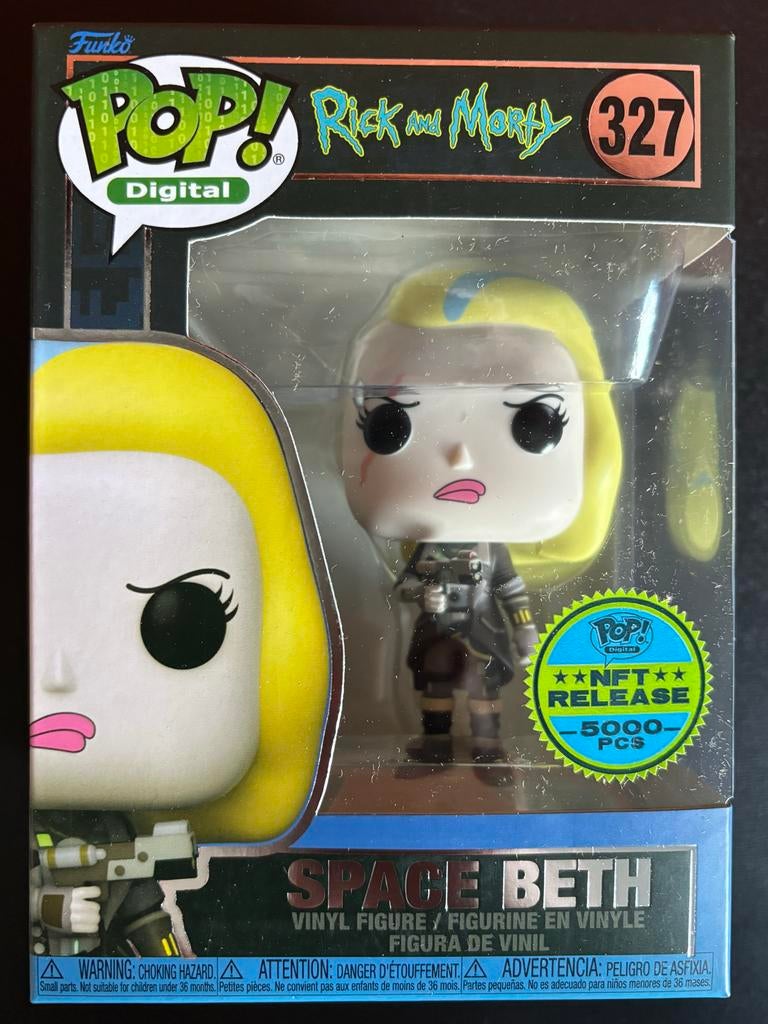 Funko Pop! Rick and Morty - Space Beth (NFT Release), Verzamelen, Poppetjes en Figuurtjes, Ophalen of Verzenden, Nieuw