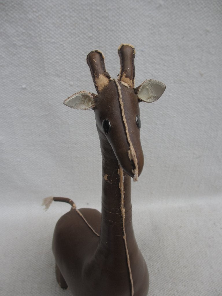 Züny GIRAFFE deurstopper, Leer, Ophalen of Verzenden, Gebruikt, Binnen