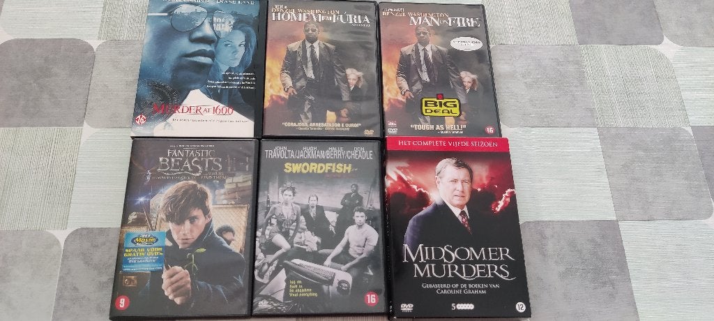 Man on fire fantastic beasts midsomer murders swordfish .., Cd's en Dvd's, Nederlands, Actiethriller, Engels, Ophalen of Verzenden