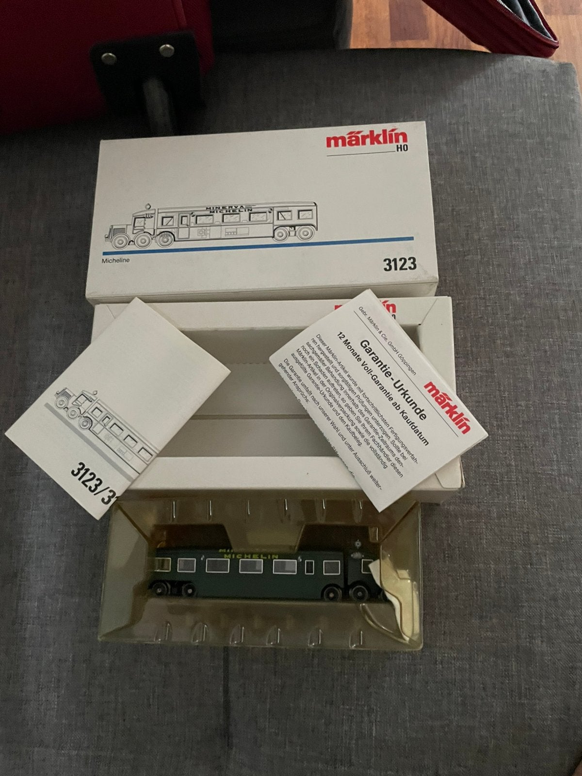 Märklin 3123 H0 Railbus Micheline 'Minerva', Wisselstroom, Wagon, Ophalen of Verzenden, Zo goed als nieuw