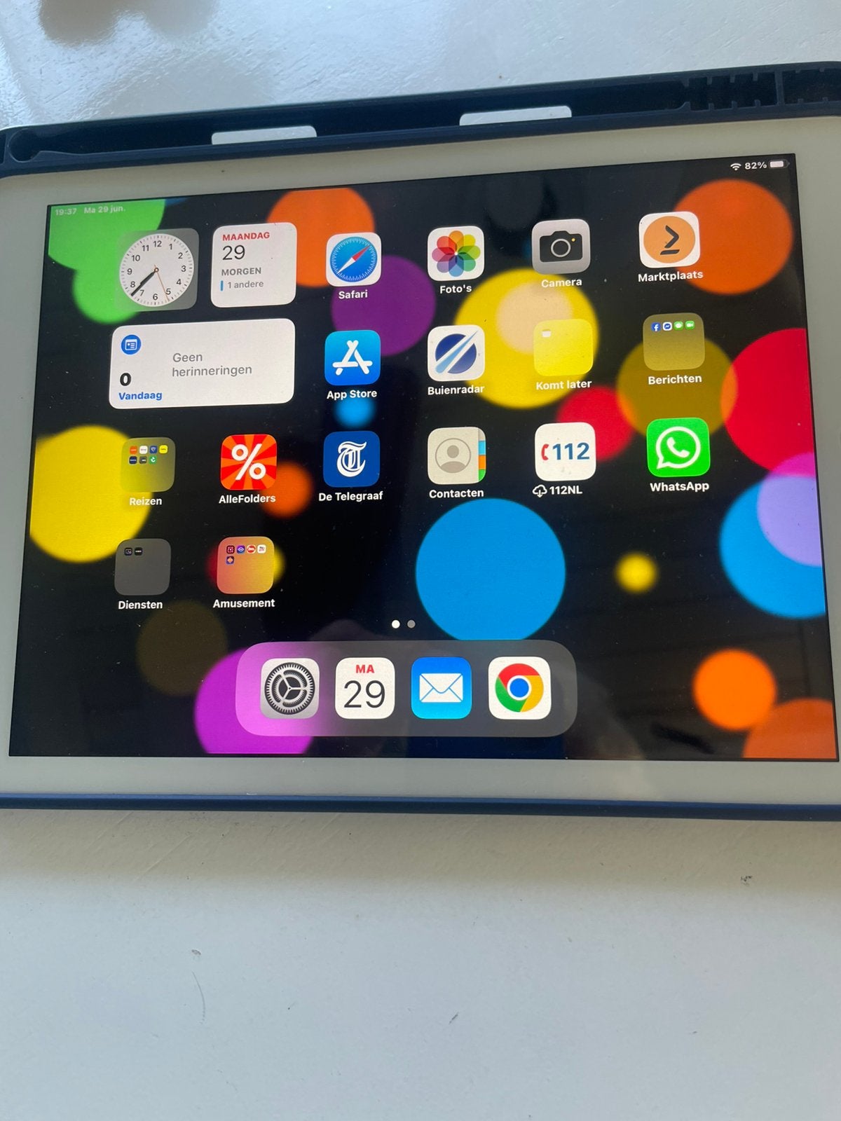 Ipad A1822 wit, Computers en Software, Apple iPads, Gebruikt, Apple iPad, Wit, Geen idee