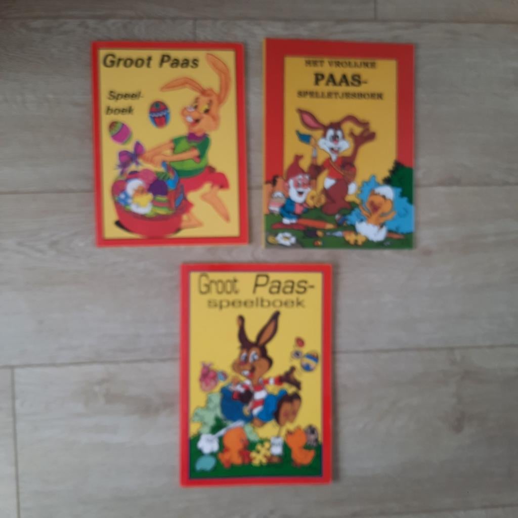 3 verschillende Paasboeken Paas-speelboeken spelletjesboek, Diversen, Pasen, Ophalen of Verzenden, Nieuw