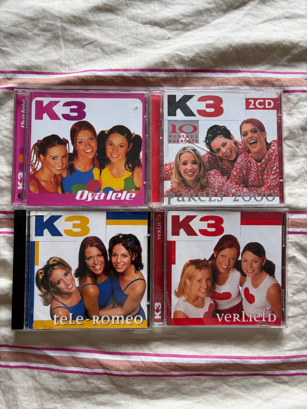 K3 originele CD's, Gebruikt, Pop, Ophalen of Verzenden, Inclusief doosje