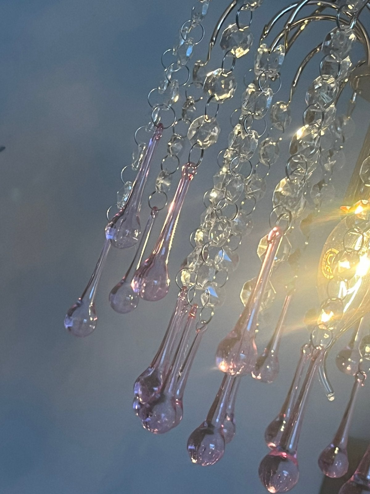 Foto 8 van 8 beschikbaar! Roze Teardrop kroonluchters hanglampen