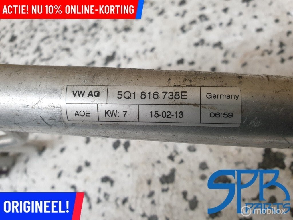 Aircoleiding GOLF 7 VII AUDI A3 SEAT LEON SKODA 5Q1816738E, Gebruikt, Volkswagen, Ophalen of Verzenden, Volkswagen