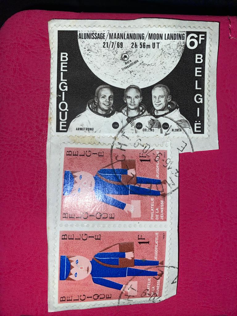 België 6F 1969 Armstrong Collins Aldrin Moon Landing, Verzenden, Overige materialen, Buitenland
