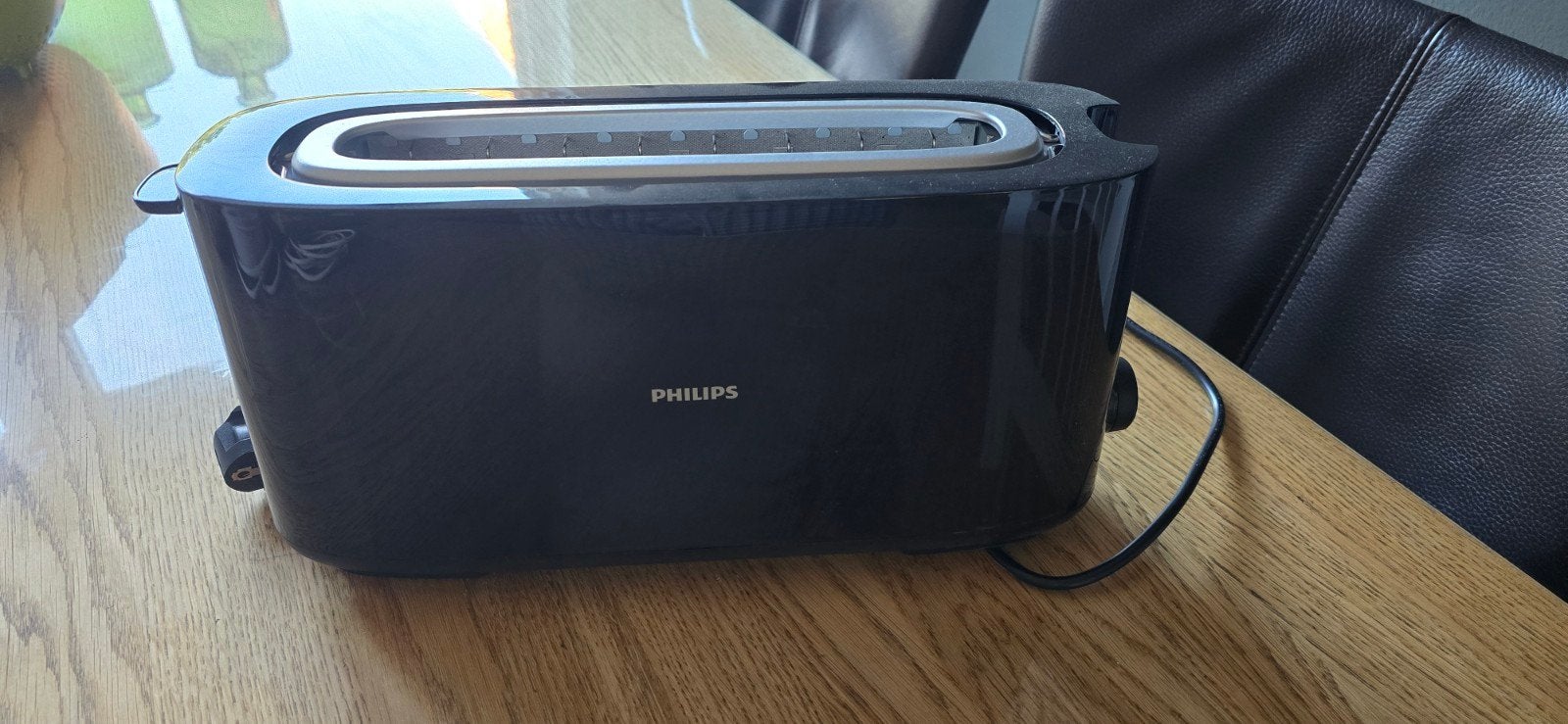 Philips Broodrooster Breed - Zwart, Witgoed en Apparatuur, Ophalen of Verzenden, Nieuw, Meer dan 8 standen