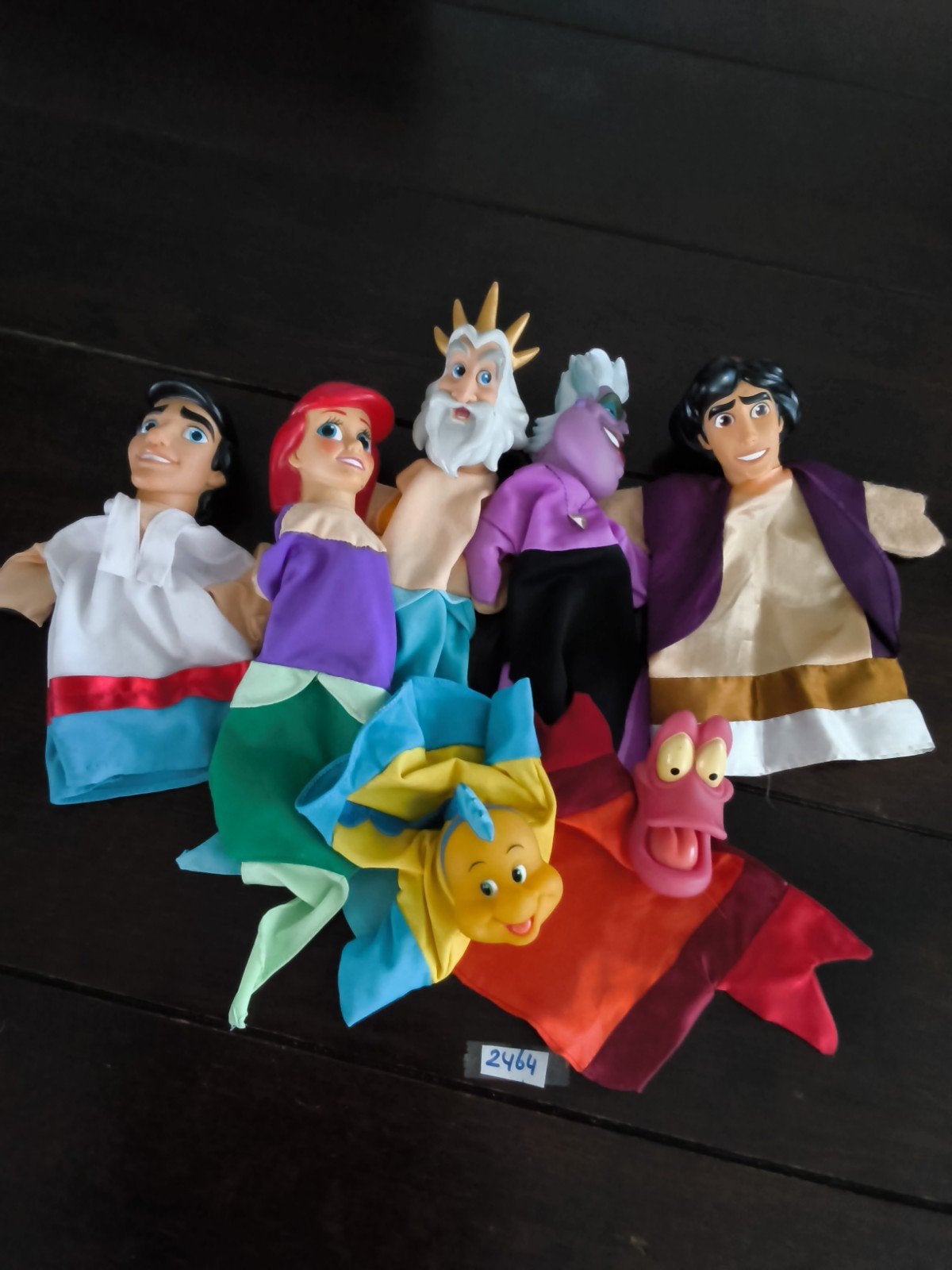 Disney Ariel handpoppen, Verzamelen, Disney, Ophalen of Verzenden, Overige figuren, Zo goed als nieuw, Beeldje of Figuurtje
