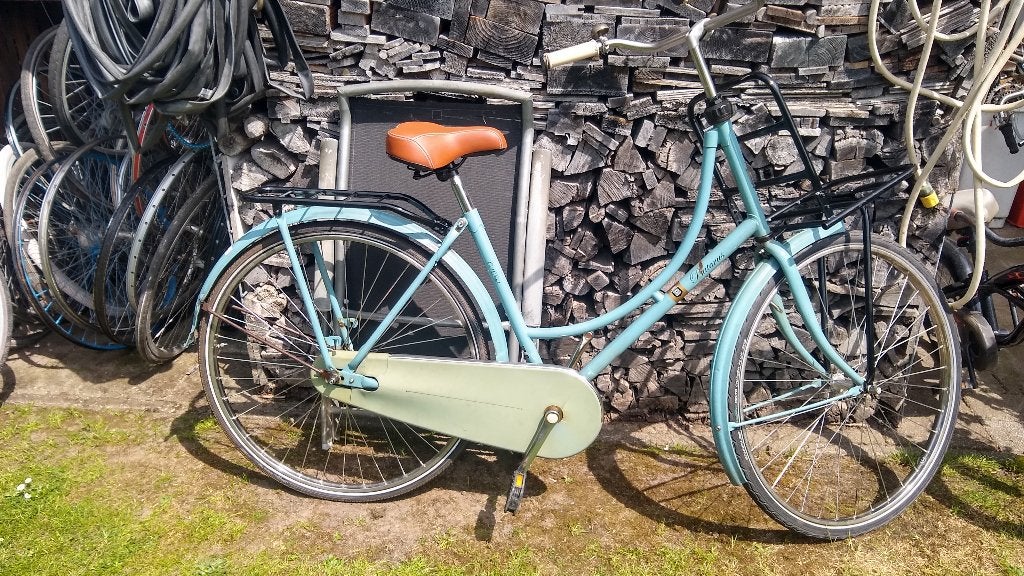 opoefiets, Ophalen, Terugtraprem, Gebruikt, Batavus