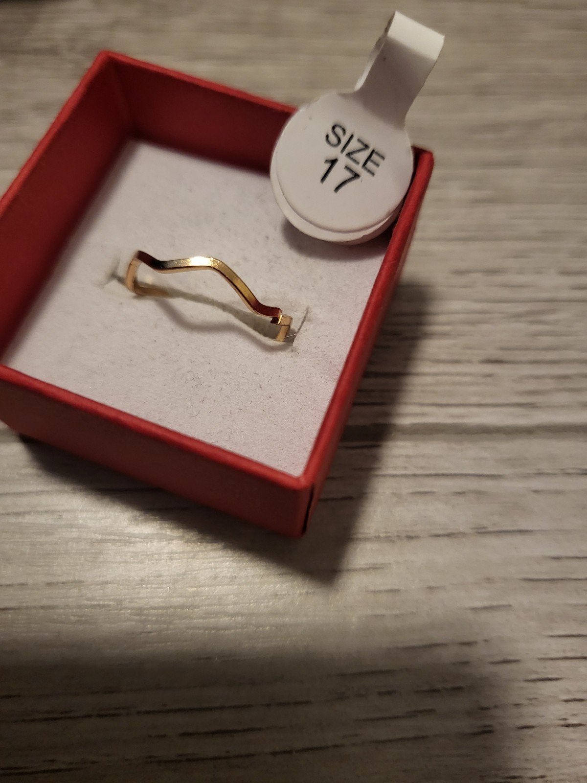 Nieuwe Gouden Golf Ring - Maat 17, Nieuw, Ophalen of Verzenden, 17 tot 18, Dame