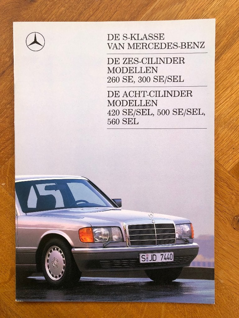 Mercedes-Benz S-Klasse folder 1987, Verzenden, Nieuw, Mercedes, Mercedes-Benz