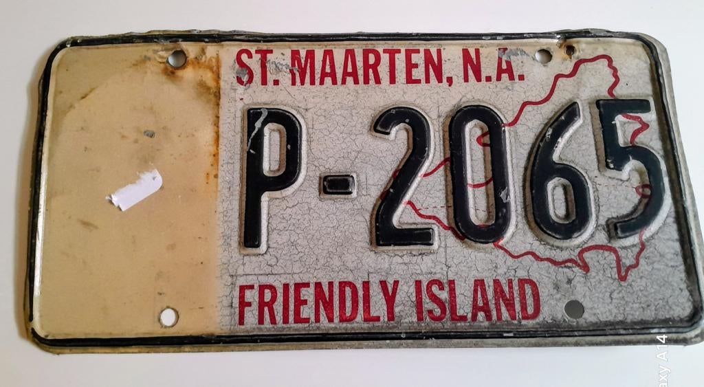 nummerplaat . St-Maarten, Ophalen of Verzenden, Gebruikt, Auto's