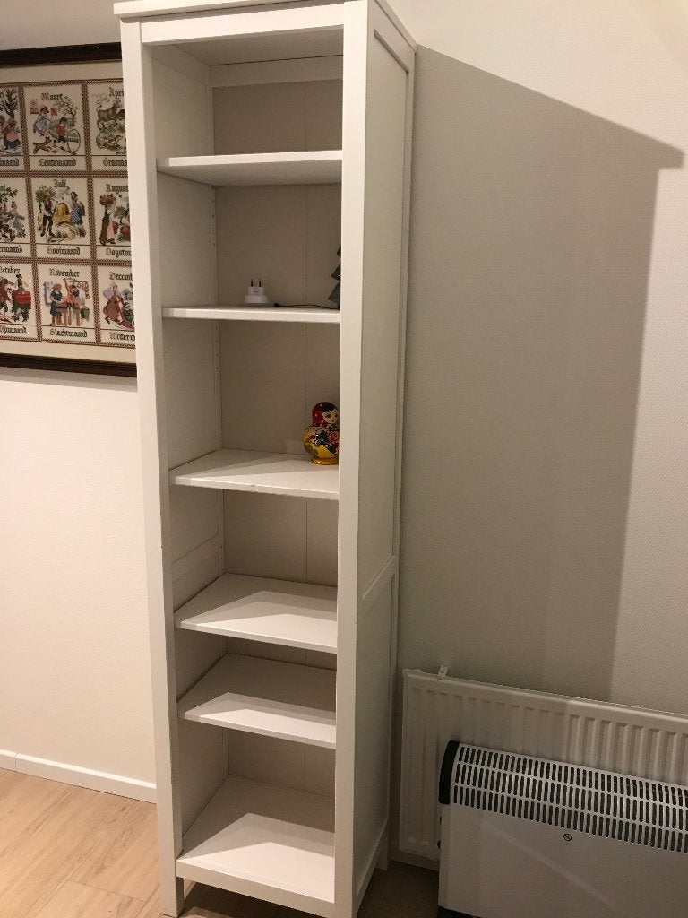 Witte Hemnes Ikea kast met planken, Ophalen, Met plank(en), Minder dan 50 cm, Gebruikt