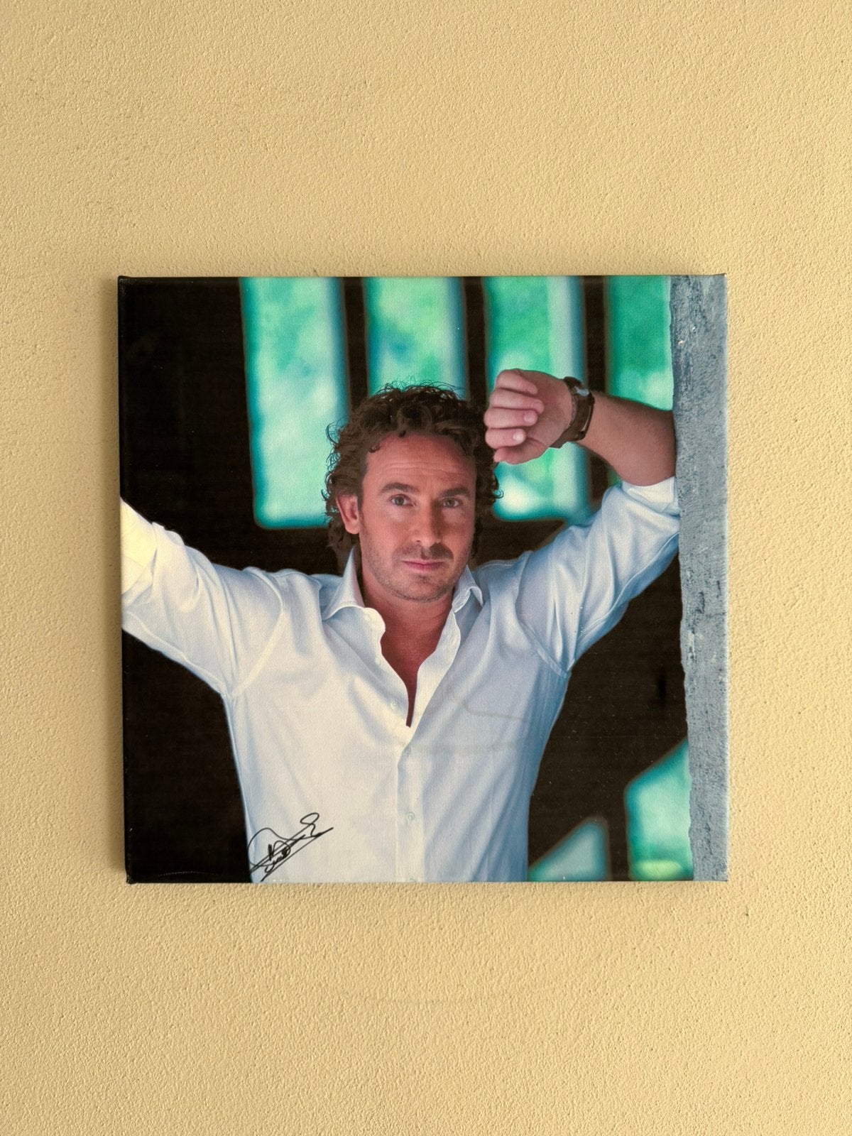 Canvas Marco Borsato - gesigneerd, Ophalen, Gebruikt, Poster, Artwork of Schilderij, Gesigneerd