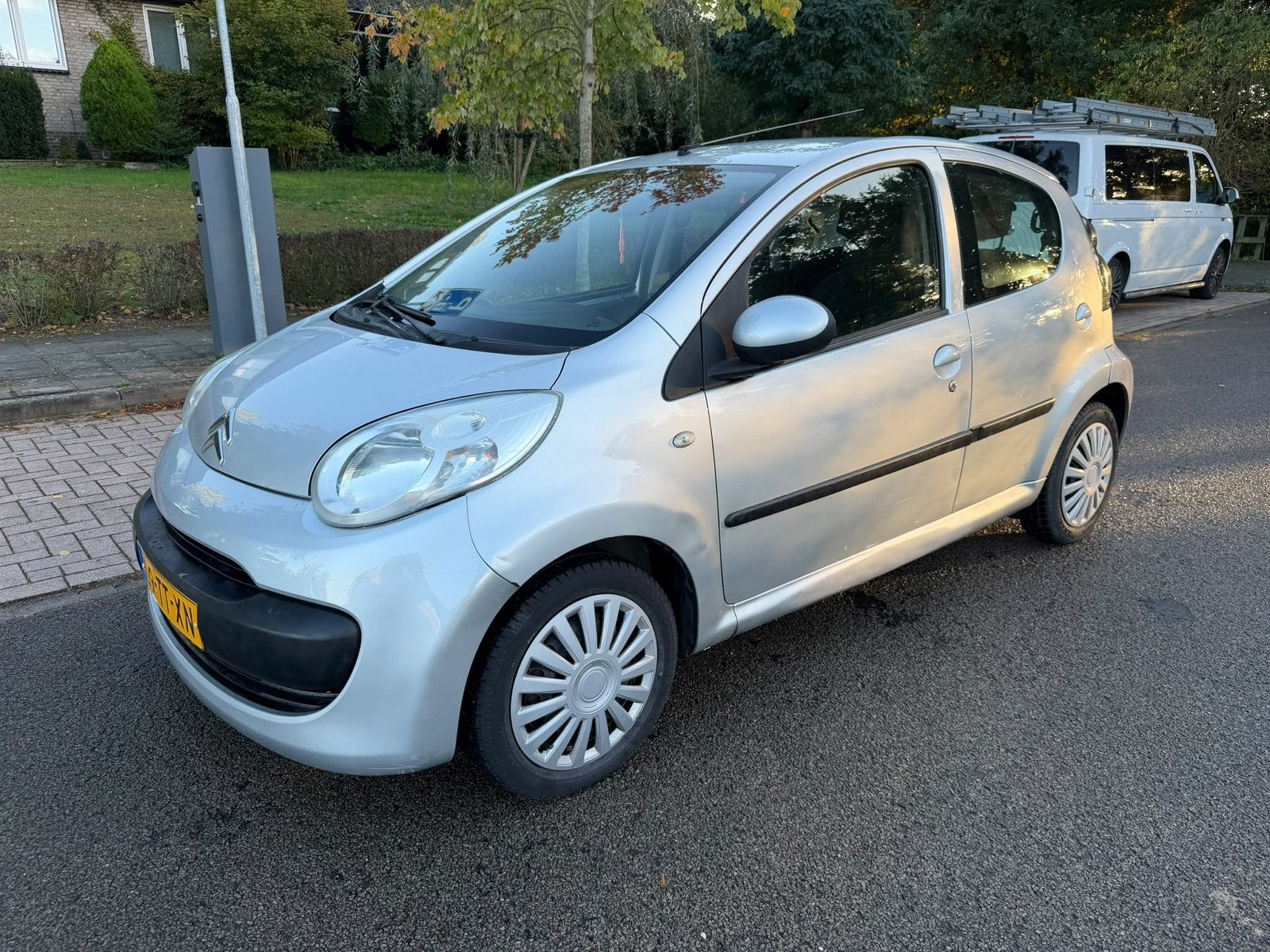 Citroën C1 1.0 5-DRS 2007 Grijs/New Apk, Auto's, Voorwielaandrijving, 4 stoelen, C1, 68 pk