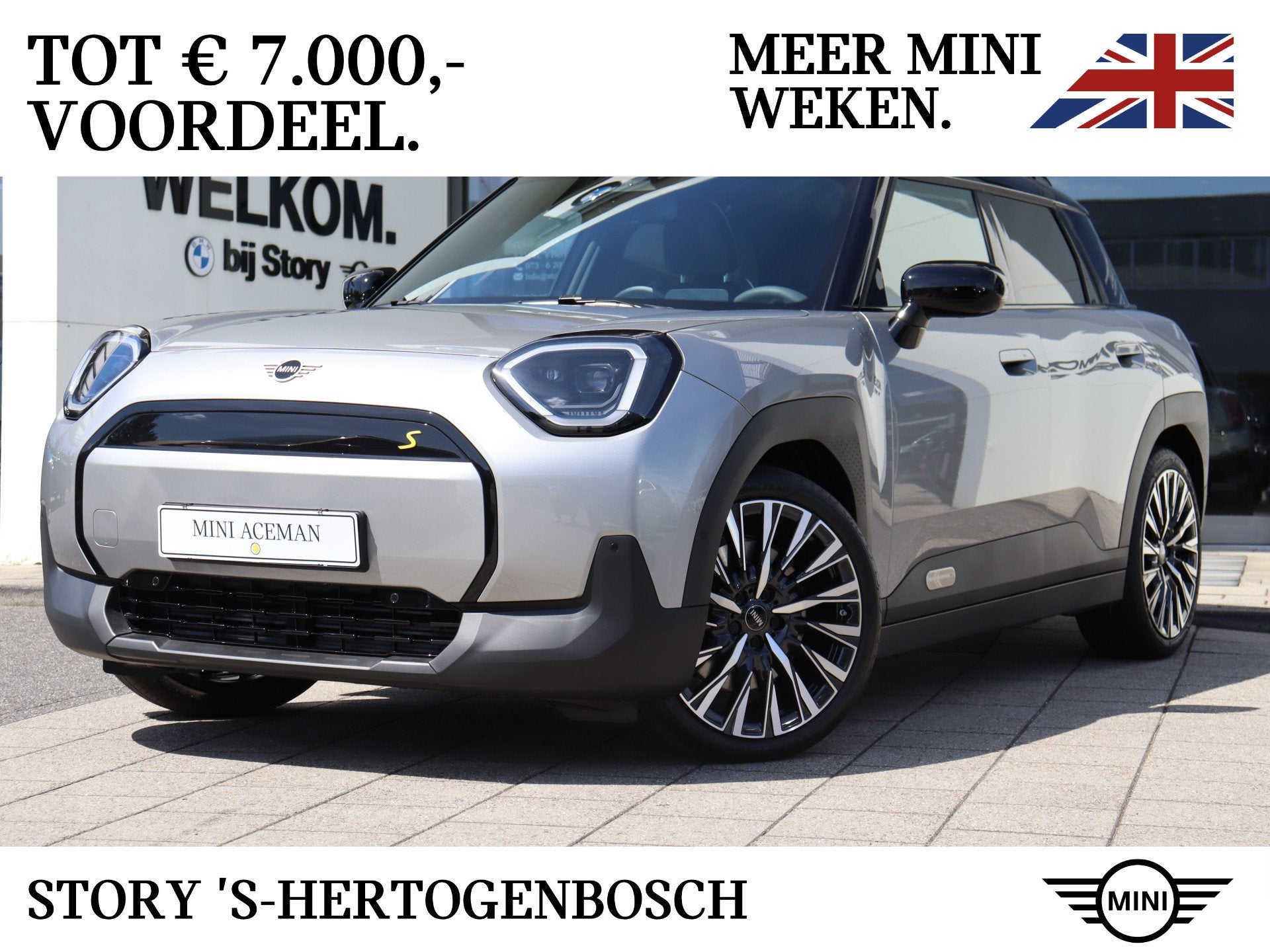 MINI Aceman SE / Classic / Pakket M / Classic / Pakket M / 1, Auto's, Dealer onderhouden, Stof, Zwart, Aceman