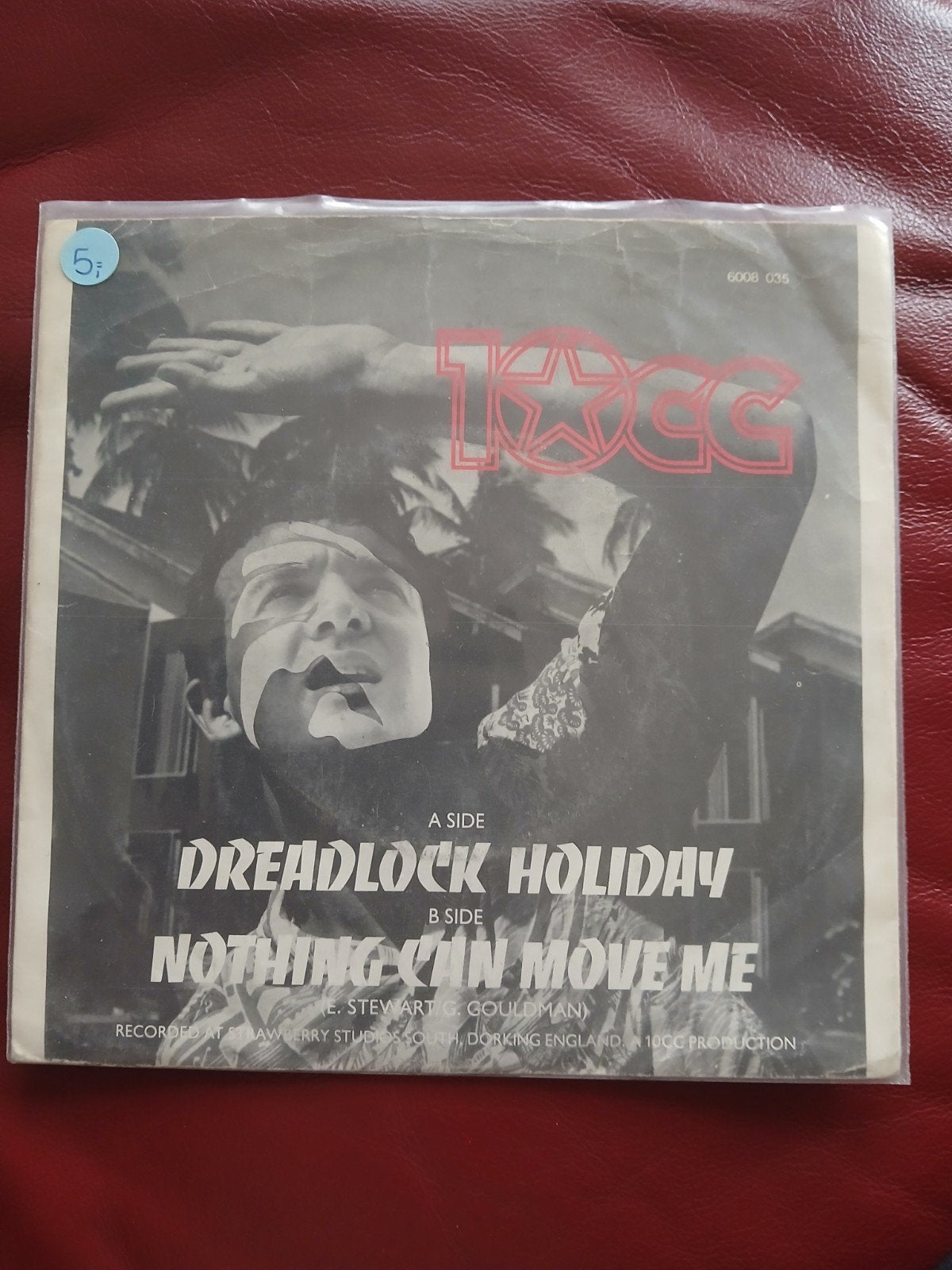 10CC - Dreadlock Holiday / Nothing Can Move Me (Single), Cd's en Dvd's, Vinyl Singles, Gebruikt, Pop, EP, Fotohoes, Originele persing