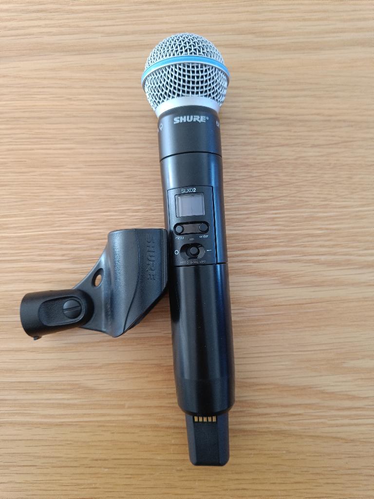 Shure SLXD2/Beta58 H56, Ophalen of Verzenden, Zo goed als nieuw, Zangmicrofoon, Draadloos