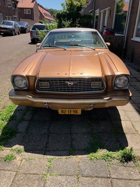 Ford Mustang 2.8 II 1976 Bruin, Auto's, Voorwielaandrijving, Beige, Bruin, Leder