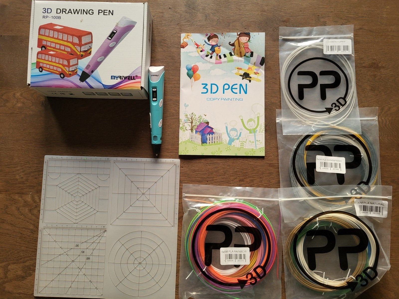 3D Tekenpen Set - Myriwell RP-100B met 90m filament, Ophalen of Verzenden, Zo goed als nieuw