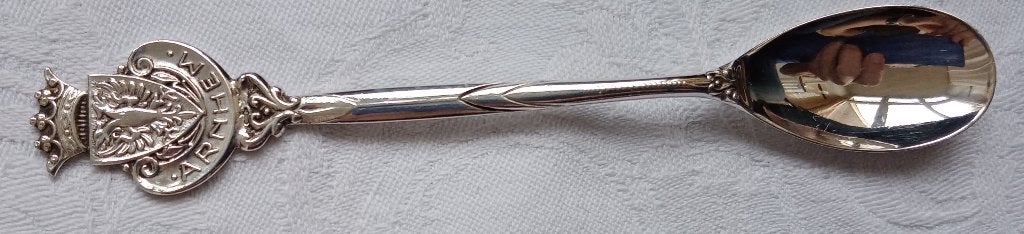 theelepel Arnhem Massief 835 zilver, Antiek en Kunst, Antiek | Goud en Zilver, Ophalen of Verzenden, Zilver