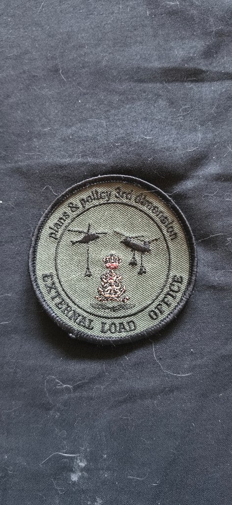 RNLAF External Load Office patch, Verzamelen, Ophalen of Verzenden, Luchtmacht, Nederland, Embleem of Badge
