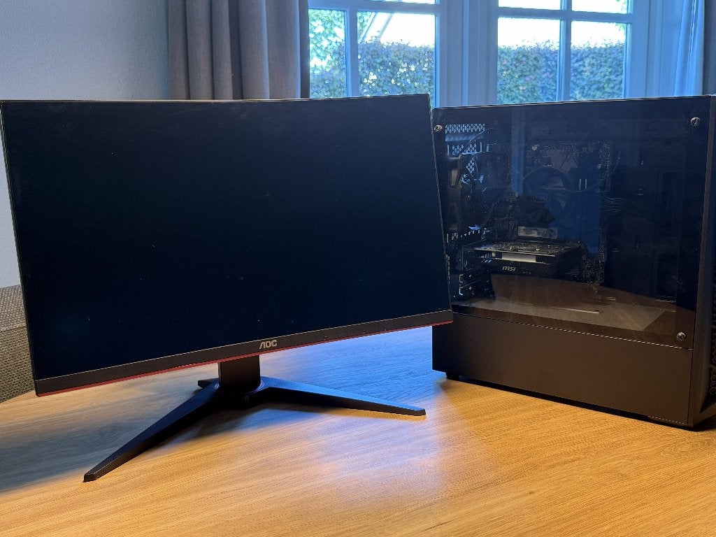 Complete Desktop PC + 144Hz AOC Monitor, 2 tot 3 Ghz, Custom Build, Zo goed als nieuw, Gaming
