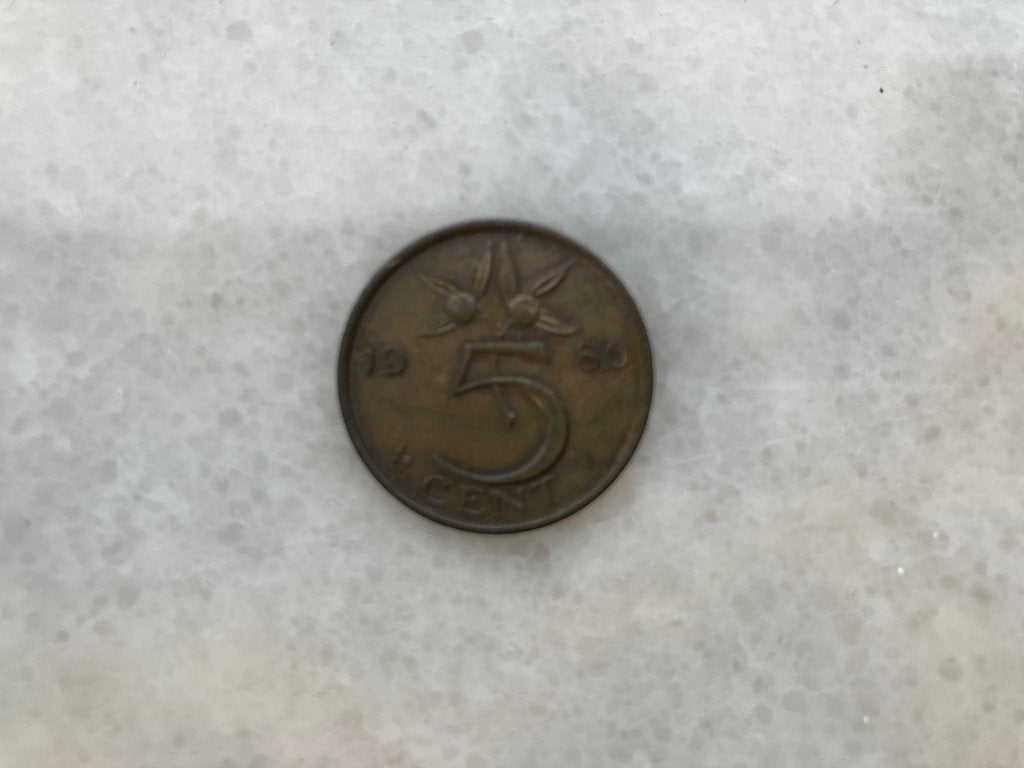Stuiver 1980, Ophalen of Verzenden, Koningin Juliana, 5 cent, Losse munt