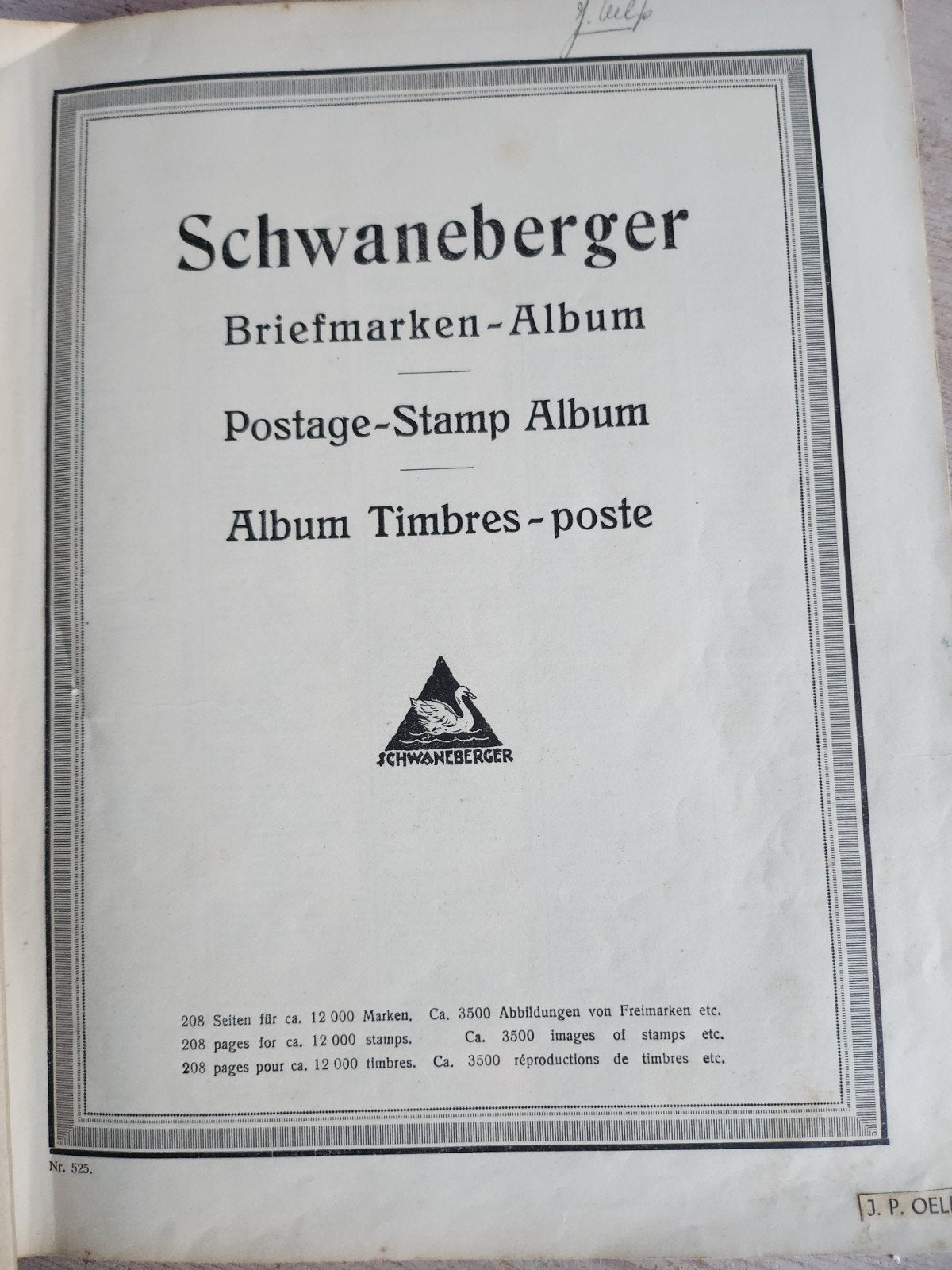 Schwaneberger postzegelalbum, Ophalen, Buitenland