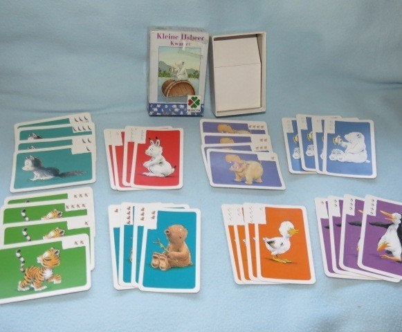 Vintage kwartetspel Kleine IJsbeer, van de prentenboeken, Ophalen of Verzenden, Gebruikt, Kwartet(ten)